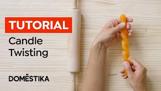 CANDLE Tutorial: How to Reshape a Pillar Candle with Bends and Twists - Lex Pott | Domestika