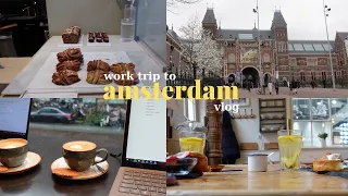 amsterdam vlog | work trip, eating pastries, exploring cafes and cute shops