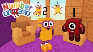 Numberblocks Town Roblox RP | Visit One & Two's Houses + Learn!