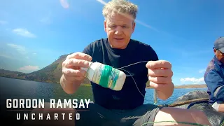 Gordon Ramsay Struggles To Line-Fish | Gordon Ramsay: Uncharted