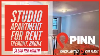 $1,500 Studio Apartment For Rent, Bronx - Grand Concourse | BRONX APARTMENT TOUR | Pinn Realty