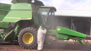 Cleaning Weed Seeds from a Combine