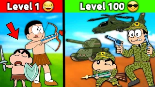 Shinchan Build The Strongest Army 😱 || Funny Game Roblox 😂