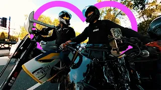 So I finally met Tarzan MotoVlogs | Yamaha MT07 | Husqvarna 701 SM | MT10 | R6 | London Rideout