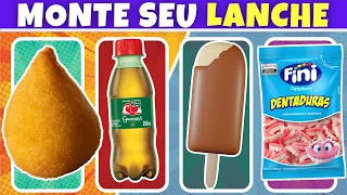 🔄 MONTE O SEU LANCHE | 30 comidas no cardápio | #quiz