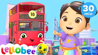 Ten Little Buses | Baby Cartoons - Kids Sing Alongs | Moonbug