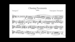Chasing Pavement - Adele - Instrumental Transcription