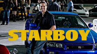 starboy fast and furious Paul walker car racing scenes