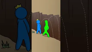 Peeing Competition | Rainbow Friends BLUE VS GREEN - Part 4 #animation #shorts