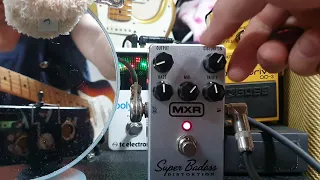 Super Badass Distortion(MXR)+od3(BOSS)+Fender Journeyman Relic Guitar+Fender Blues Deluxe Amp