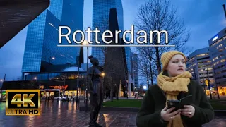 Rotterdam Netherlands Walking-tour 🇳🇱 2024 | 4K /60fps |✅️✨️✨️✨️✨️✨️