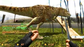 Counter Strike Source Zombie Escape mod online gameplay on Jurassic Park