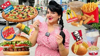 Living on FAST FOOD for 24 Hours Challenge | Bangkok Food Challenge