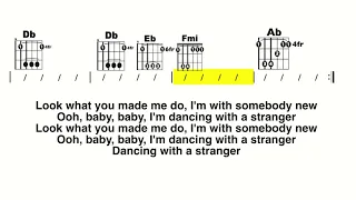 Dancing With a Stranger (Smith, Normani) Guitar/Lyric Play-Along