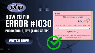 How to fix phpMyAdmin mysql error #1030 - "Read page with wrong checksum from storage engine Aria"