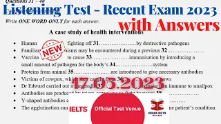 IELTS Listening Actual Test 2023 with Answers | 17.05.2023