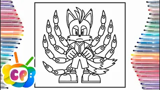 NINE Sonic prime coloring page/ Sonic Prime /Elektronomia - Summersong 2018 [NCS Release]