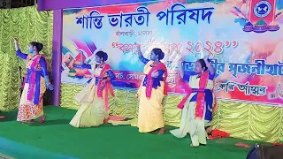 # বসন্ত বহিল  সখী।। Basanto bohilo sokhi dance by Aaradhya  & her frnd।।