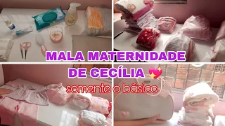 MONTANDO A MALA MATERNIDADE DA BEBÊ/ MÃE DE PRIMEIRA VIAGEM - somente o básico 💖