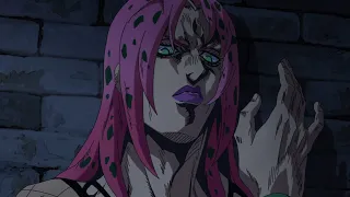 Diavolo's reveal in episode 33 [HD] || Diavolo kills Polnareff