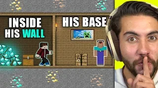 How Long Can I Hide In Someone's Wall Before They Notice? | Minecraft Home Invasion E4