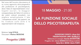 La funzione sociale dello psicoterapeuta