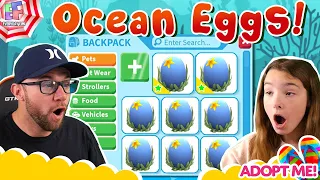 Opening *OCEAN EGGS* Until We Hatch Every New Pet! - Roblox Adopt Me