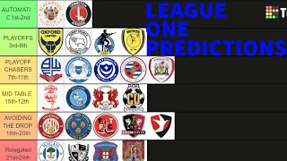 My 2023/2024 League One Predictions!