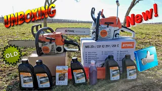 STIHL MS231 C-BE Chainsaw, Unboxing, Assembly, Starting & Test / What is in the Box ?