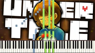 Undertale Neutral Song - Unaligned (Piano Tutorial) [Synthesia]