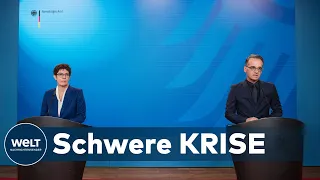 WELT DOKUMENT: Kramp-Karrenbauer und Maas richten ungewöhnlich scharfe Kritik an Russland