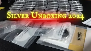 1st SILVER Bullion Unboxing of 2024! Always a good time to invest in SILVER! @apmex unboxing!!