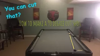 How to Make An Extreme Cut Shot Greater Than 90 Degrees