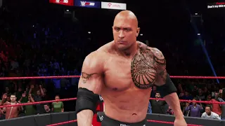 WWE 2K20 The Rock vs Brock Lesnar extreme rules