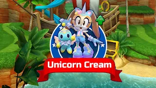 Sonic Dash - Unicorn Cream New Character Unlocked & Fully Upgraded Update All 68 Characters Unlocked