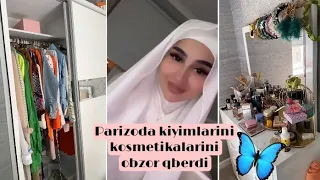 Parizoda kiyimlarini kosmetikalarini obzor qberdi☺️✨Like koment yozmaganlani teli ishlami qosn😌🤪