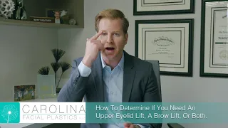 How To Tell If You Need A Upper Eyelid Lift, A Brow Lift, Or Both | Jonathan Kulbersh, MD