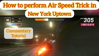 Asphalt 9 - How to perform Air Speed Trick in New York Tunnel (UpTown)