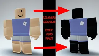 change your skin colour to full BLACK in ROBLOX . MUST SEE FULL VID