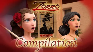 Zorro the Chronicles | Episode 4 - 6 | 1 Hour COMPILATION | Superhero cartoons