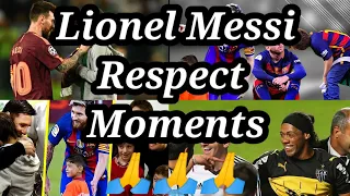 Lionel Messi Respect Moments 🙌 🙏 | Great Moments | The Most Humble Player Ever | HD | SAGA Kingdom