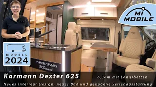 Luxus Ausstattung - Karmann Dexter 625 - 2024 - Längsbetten, Lithium, Dieselheizung, Sunroof