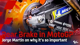 Why is the rear brake so crucial in #MotoGP?