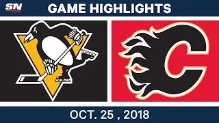 NHL Highlights | Penguins vs. Flames - Oct. 25, 2018