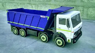 How To Make RC Tata Tipper Truck From Cardboard | homemade rc tata HYVA LPK 3118 tipper dump truck