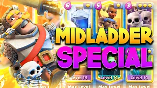 DESTROYING LEVEL 14 NOOBS ON MIDLADDER - Clash Royale