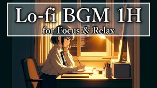 lofi synthwave radio for focus/ 1 hour calm music / concentration / chill beats to relax/study to