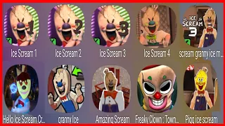 Horror GamePlay Part178|Ice Scream 1 vs Ice Scream 2  Ice Sceam 3 Ice Scream 4