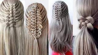 😱 11 Braids | From EASY to COMPLICATED HALF UP  Hairstyles Tutorial 😍 Hairstyle Transformations