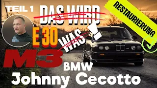 BMW E30,M3, LEGENDE-JohnnyCecotto- RESTAURIERUNG,SCHWEIßEN,LACKIEREN- TEIL 1-505 STÜCK WELTWEIT!!!